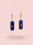 Orecchini  Collezione JAIPUR- lapislazuli con rubellite