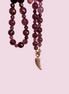 Collana TALISMANI - QUARZO FUME' - chiusura gioiello - cm 60- charm  Corno