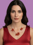 Collezione Mediterranea - Collana argento 925 rodio con rametti corallo rosso naturale