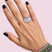 Anello Taki Cascata - Argento 925 gambo sottile