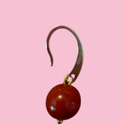 Orecchini  - ICONICI MEDITERRANEO argento 925 placcato oro giallo con CORALLO ROSSO