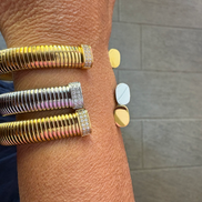 3 Bracciali TUBOGAS Contrarié | set Collezione acciaio