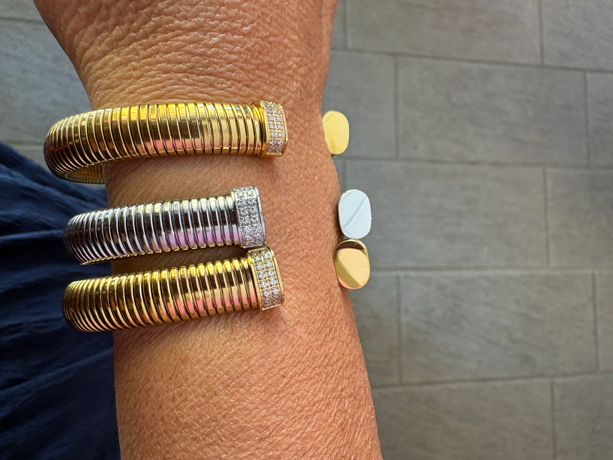 3 Bracciali TUBOGAS Contrarié | set Collezione acciaio