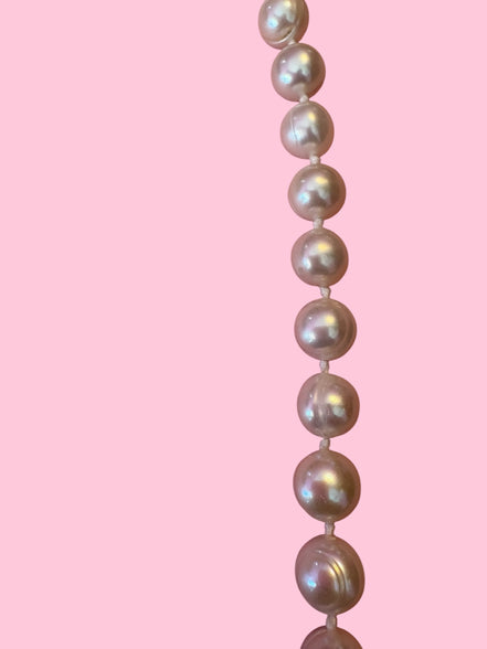 Collezione Mediterranea - Collana perle coltivate con charm corallo rosso naturale