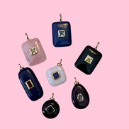 CHARMS  ciondolo  - JAIPUR lapislazzuli con rubellte