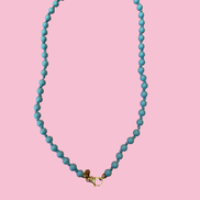 Collana - OCEANO turchese mm 8 e argento 925