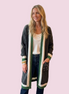 Cardigan Gioiello : cardigan Oversize grey con Cristalli – Lusso Couture