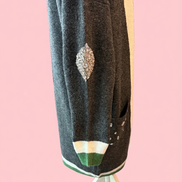 Cardigan Gioiello : cardigan Oversize grey con Cristalli – Lusso Couture