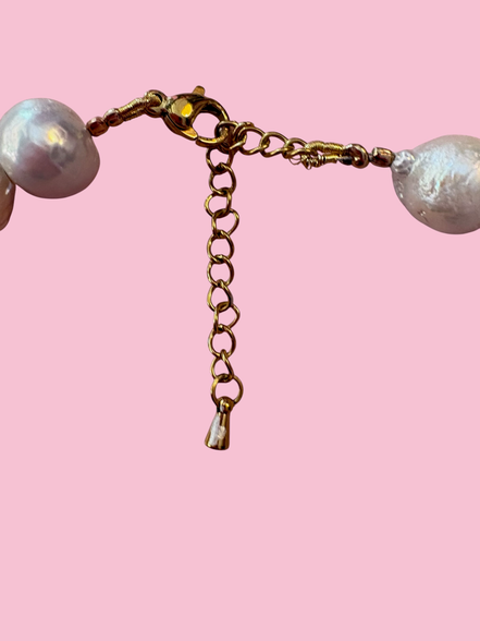 Collana MADEMOISELLE  perle coltivate mm 10 con charm