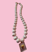 Collana MADEMOISELLE  perle coltivate mm 10 con charm