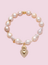 Armband Bisette -TALISMANE Onyx 0,8 mm mit Miraculous-Anhänger
