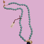 Collana - OCEANO turchese mm 8 e argento 925