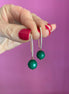 ICONICI – giada verde -argento 925 rosé  ago lungo