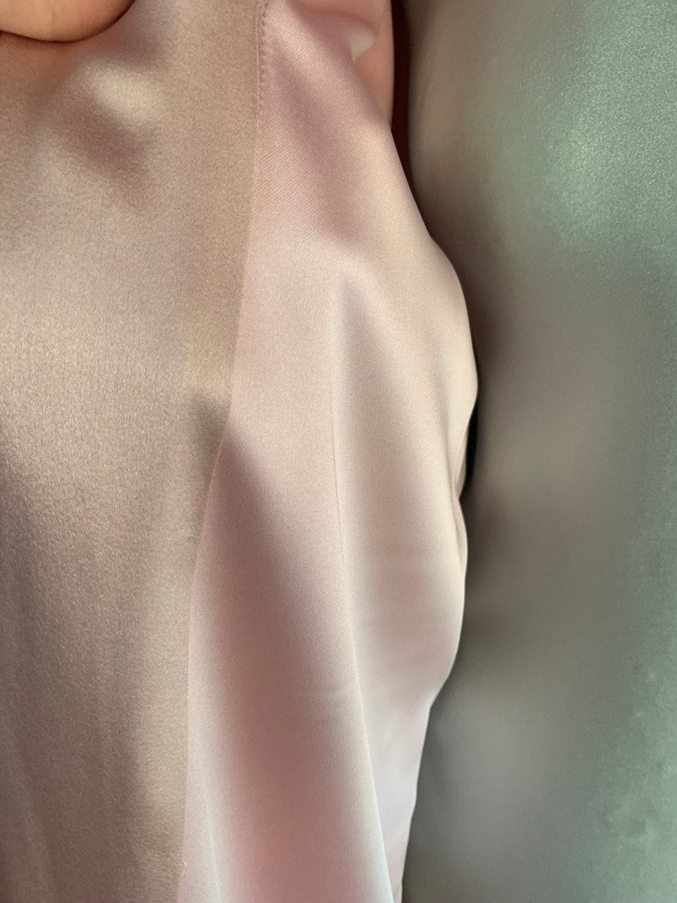 LUCE - Spolverino in 100% seta - rosa con fantasia cachemire sul retro