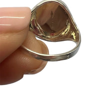 Anello Chevalier con teschio – oro 18kt e argento 925