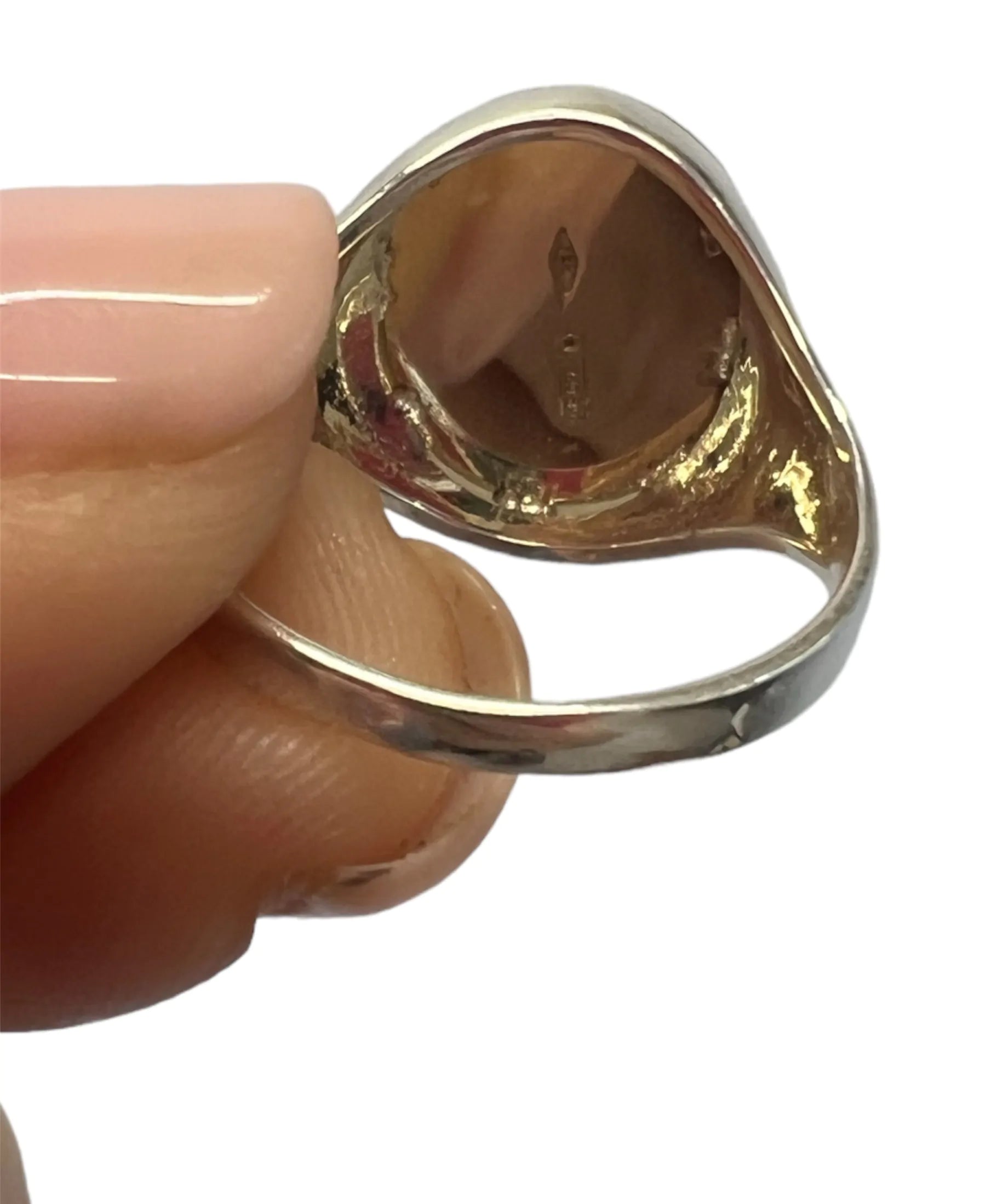 Anello Chevalier con teschio – oro 18kt e argento 925