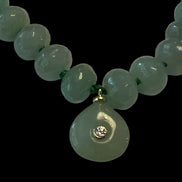 Collana JAIPUR - Avventurina verde rondelle e pendente
