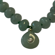 Collana JAIPUR - Avventurina verde rondelle e pendente