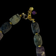 Collana JAIPUR - gemme colorate  e pendente prenite