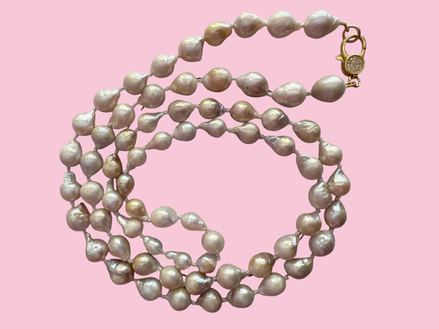 MADELAINE - Collana sautoir perle e argento 925