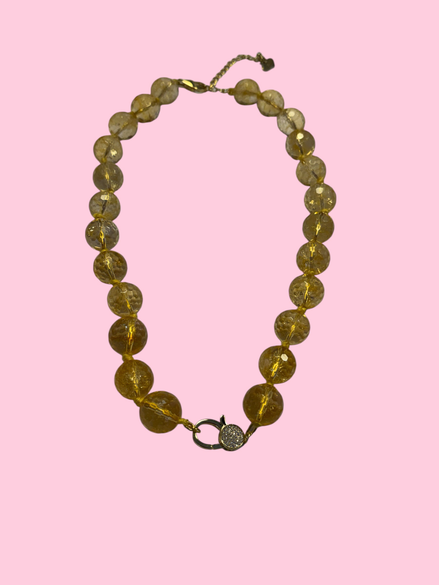 Collana JAIPUR - Quarzo citrino argento 925