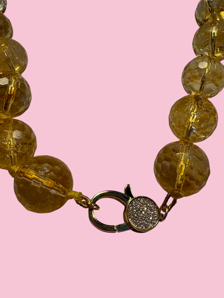 Collana JAIPUR - Quarzo citrino argento 925
