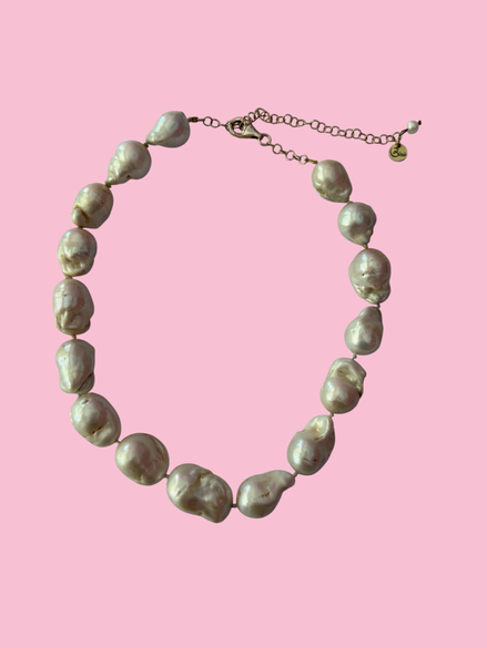 Chocker perle coltivate barocche grandi