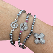 Bracciale PARIS  - argento 925 zirconi ematite