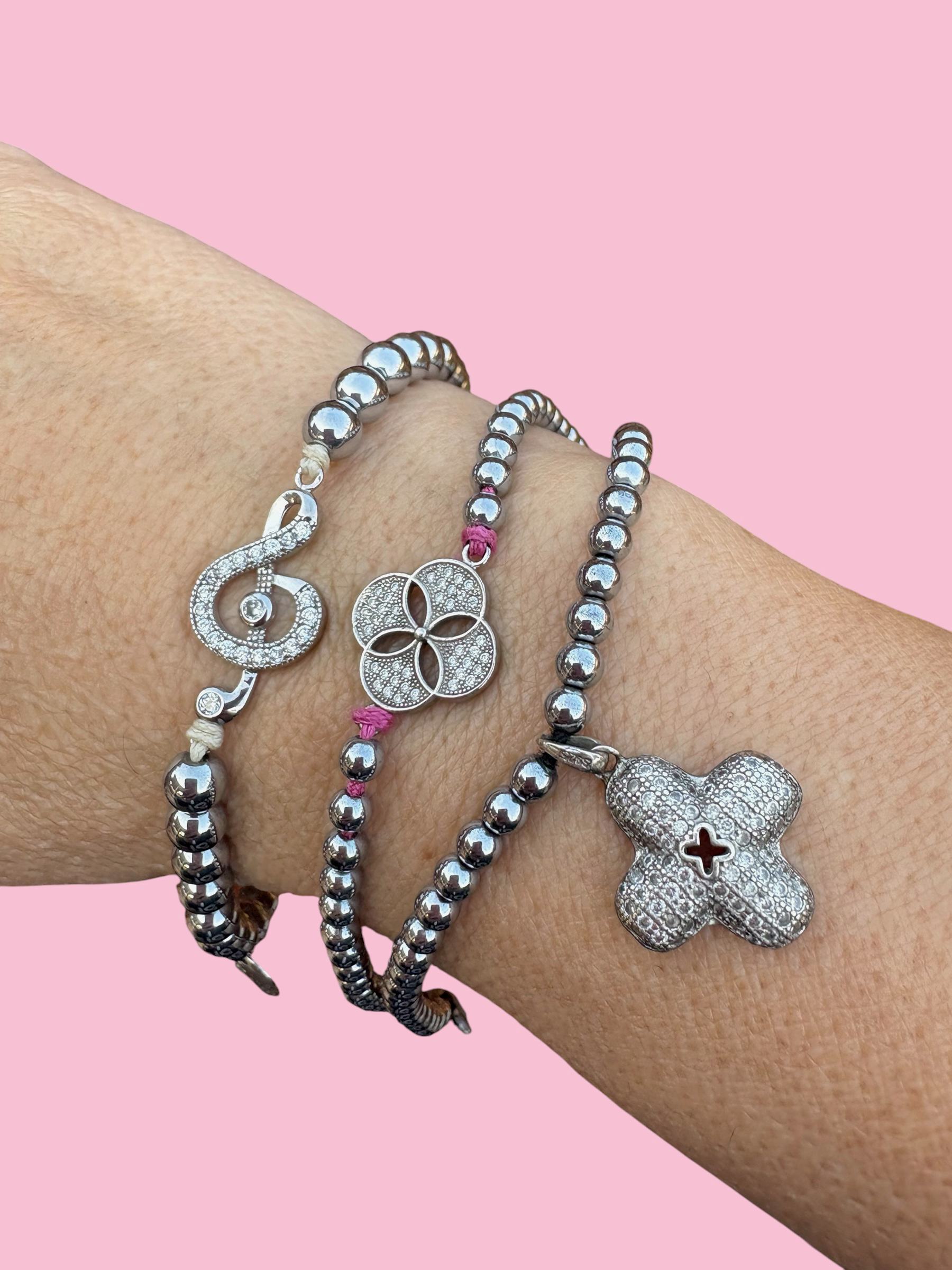 Bracciale PARIS  - argento 925 zirconi ematite