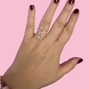 Anello RAMO pop -  argento smalto color con zircone