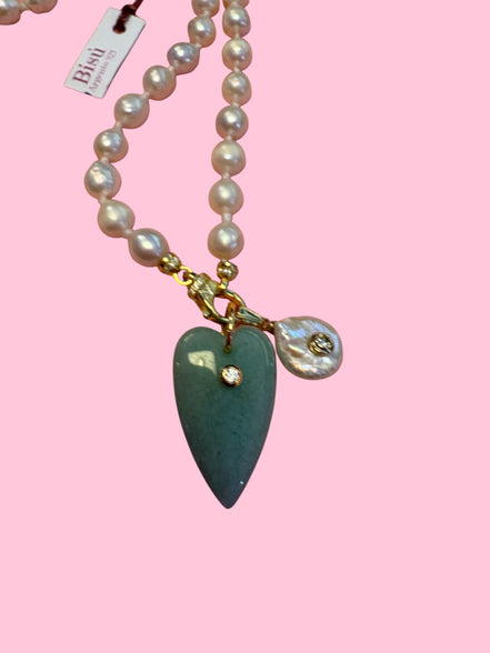 CHARMS  ciondolo PERLE  - JAIPUR perla con zircone