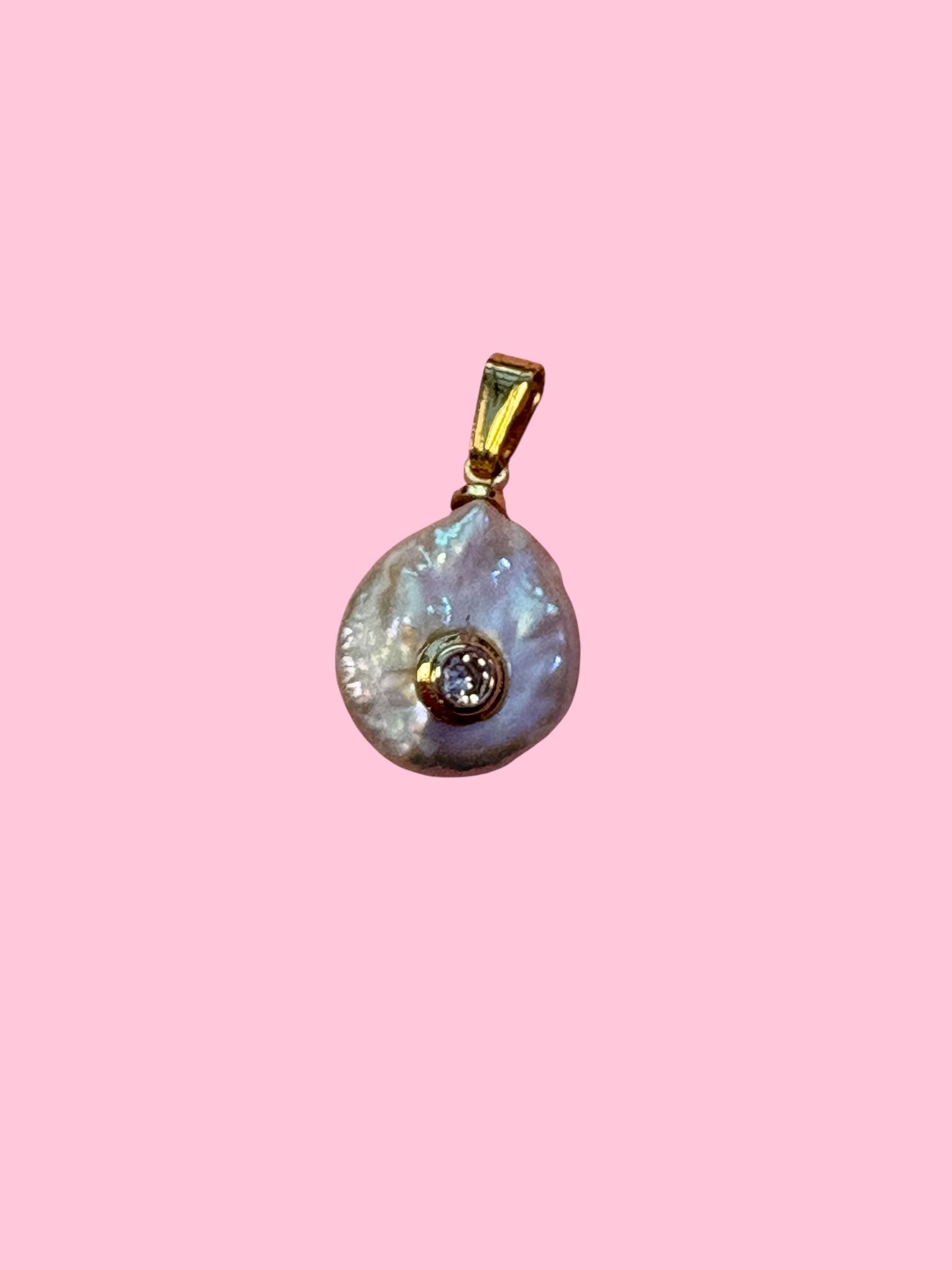 CHARMS  ciondolo PERLE  - JAIPUR perla con zircone