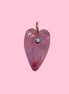 CHARMS  ciondolo  - JAIPUR cuore quarzo fragola con zircone