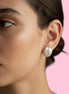 orecchini  ETEREA  perle flat cm 2 a lobo