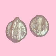 orecchini  ETEREA  perle flat a lobo cm 2,5