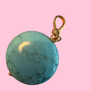 CHARM  Disco - OCEANO turchese e argento 925 cm4