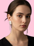 orecchini  ETEREA   perle flat barocche e 3 catene con perle (medi)