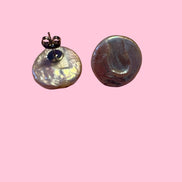 orecchini  ETEREA  perle flat a lobo cm 2,5