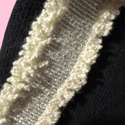 Felpa CHANELLINA : Felpa nera  con passamaneria Couture