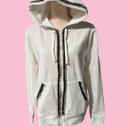 Felpa CHANELLINA : Felpa panna con passamaneria Couture