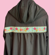 Flower Parka  : giacca lunga con passamaneria Couture