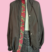 Rose Bomber  : bomber a palloncino con passamaneria Couture