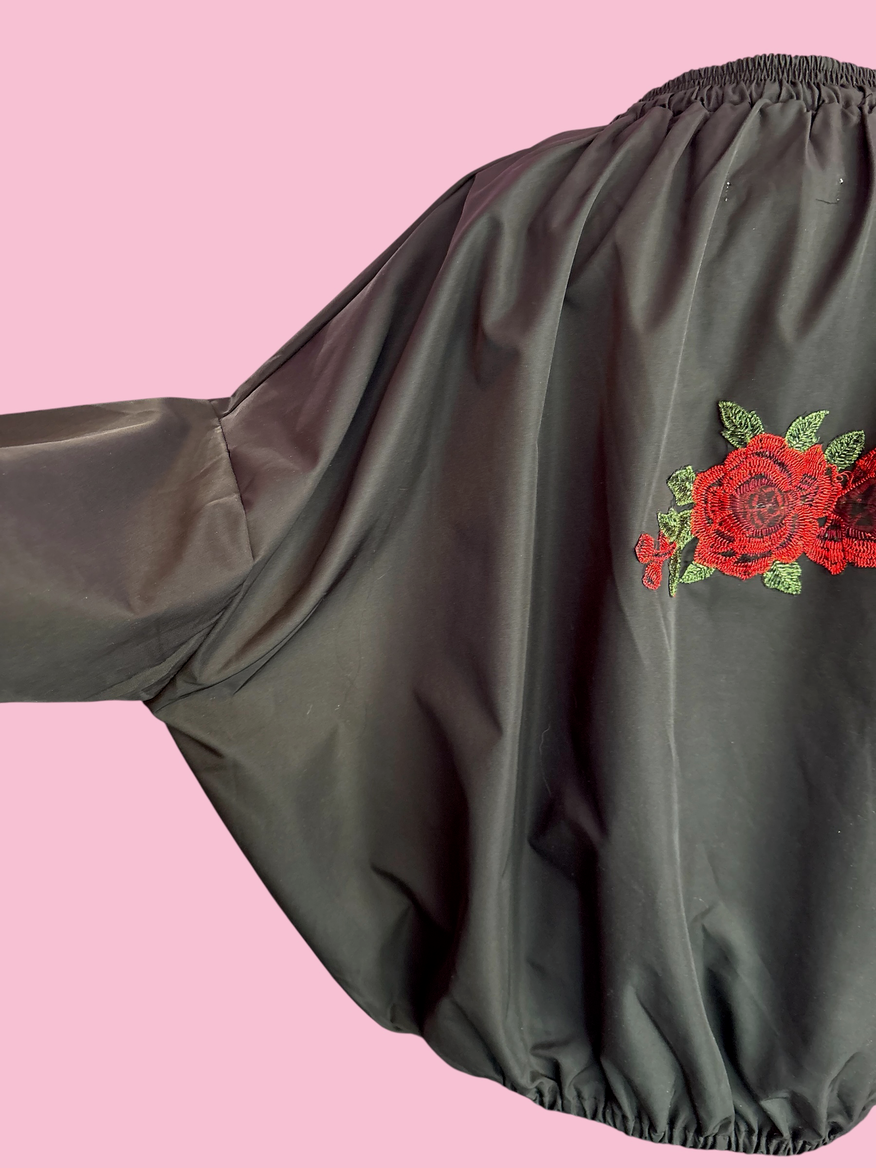 Rose Bomber  : bomber a palloncino con passamaneria Couture