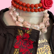 Rose Bomber  : bomber a palloncino con passamaneria Couture