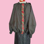 Rose Bomber  : bomber a palloncino con passamaneria Couture