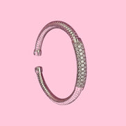 Bracciale ROUND Tubogas argento 925 con zirconi