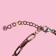 CHAIN  - Collana a catena grande  Argento 925 placcato rodio