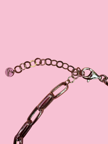 CHAIN  - Collana a catena grande  Argento 925 placcato rodio