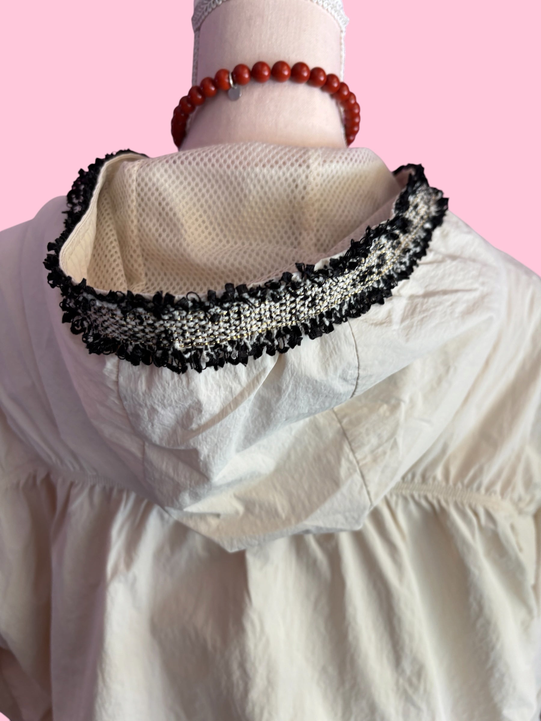 Chanellina rain jacket - giacchina antipioggia con passamaneria