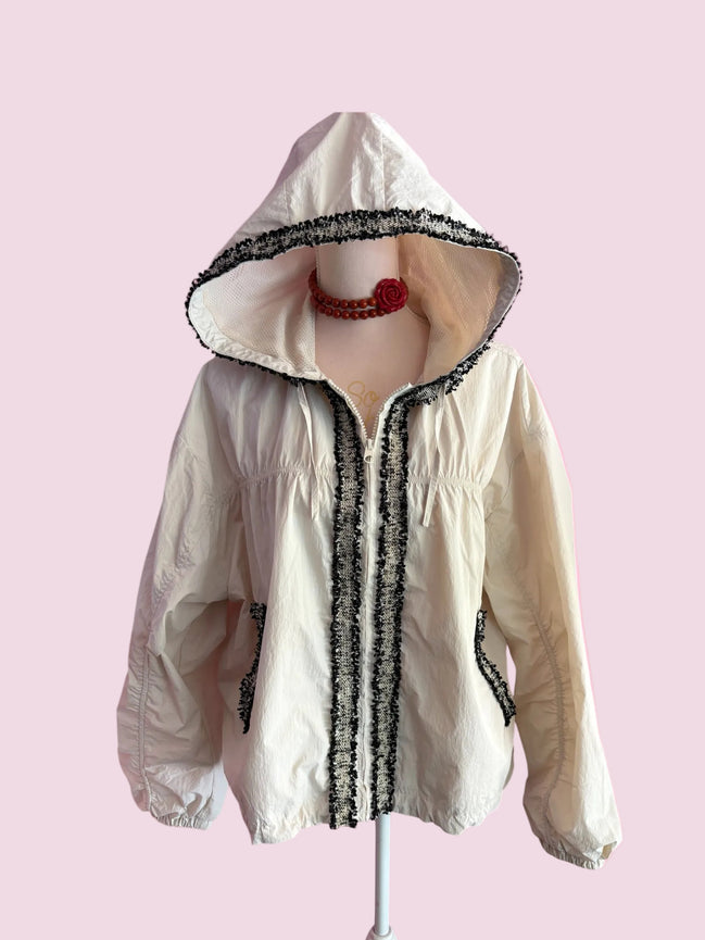 Chanellina rain jacket - giacchina antipioggia con passamaneria